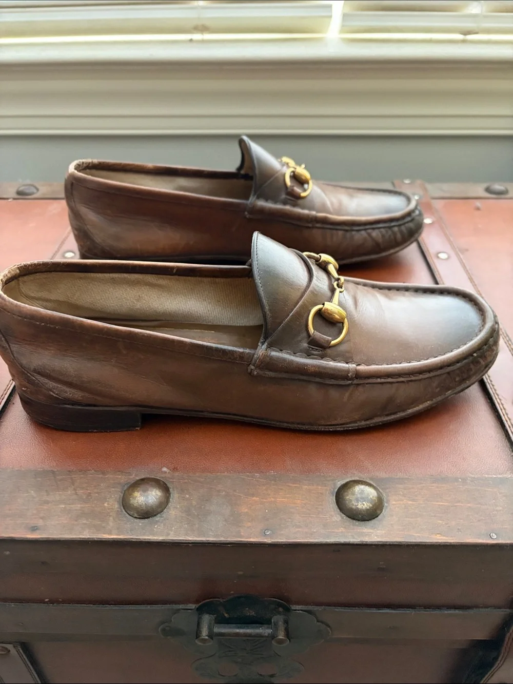 $1095 Gucci 1953 burnished loafer